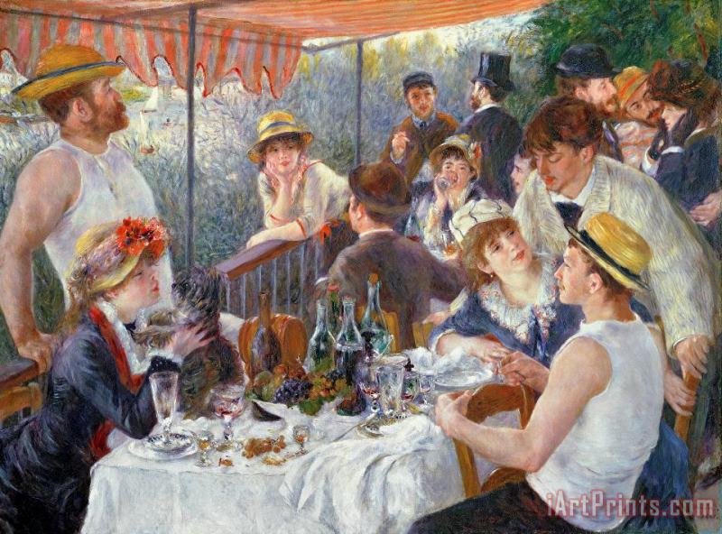 Pierre Auguste Renoir The Luncheon of the Boating Party Art Print