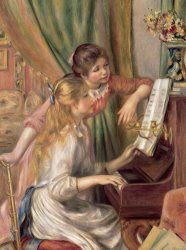 Pierre Auguste Renoir Young Girls at the Piano