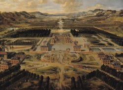 Pierre Patel Perspective view of the Chateau Gardens and Park of Versailles