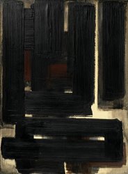 Pierre Soulages Peinture 81 X 60 Cm, 20 Novembre 1954, 1954