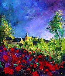 Pol Ledent Poppies in villers