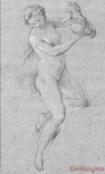 Pompeo Batoni A Nude Woman Holding an Ewer