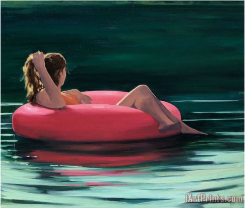 The Quiet Lake painting - R. Kenton Nelson The Quiet Lake Art Print