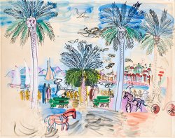 Raoul Dufy Cannes, Le Suquet Vue De La Croisette, 1926