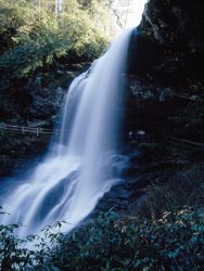 Raymond Gehman Hikers Walking Behind Scenic Dry Falls at The Base