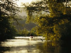 Raymond Gehman Kayaking on The Susquehanna River in The Sheets Island Natural Area