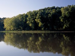 Raymond Gehman Scenic View of The Cumberland River And Trees Along The Shore