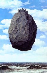 rene magritte The Castle of The Pyrenees 1959