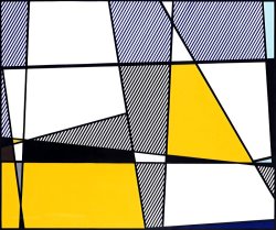 Roy Lichtenstein Cow Going Abstract Triptyque, 1982