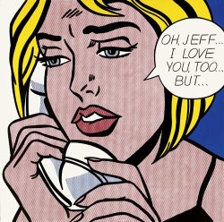 Roy Lichtenstein Oh Jeff I Love You Too But 1964
