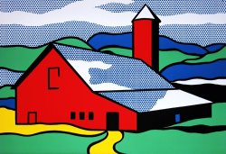 Roy Lichtenstein Red Barn, 1987