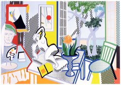 Roy Lichtenstein Still Life with Reclining Nude Collage, 1997