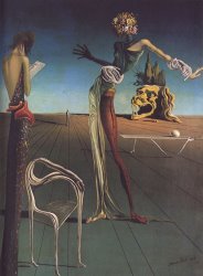 Salvador Dali Woman with a Head of Roses
