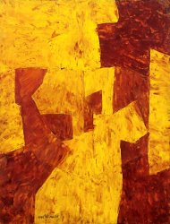 Serge Poliakoff Orange Et Ocre