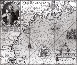 Simon de Passe Map of the Coast of New England
