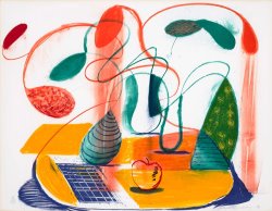 David Hockney Table Flowable