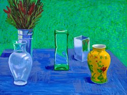 David Hockney Four Empty Vases, 1996