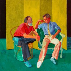 David Hockney The Conversation, 1980