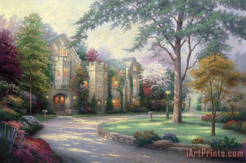 Beyond Summer Gate painting - Thomas Kinkade Beyond Summer Gate Art Print