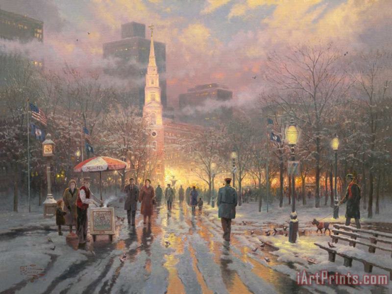 Boston Celebration painting - Thomas Kinkade Boston Celebration Art Print Boston Celebration painting - Thomas Kinkade Boston Celebration Art Print