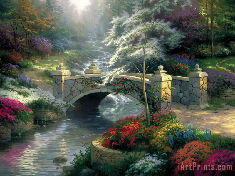 Bridge of Hope painting - Thomas Kinkade Bridge of Hope Art Print Bridge of Hope painting - Thomas Kinkade Bridge of Hope Art Print