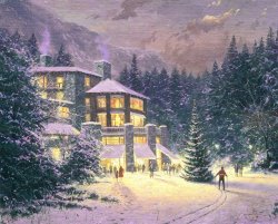 Thomas Kinkade Christmas at The Ahwahnee