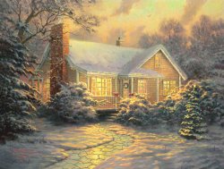 Thomas Kinkade Christmas Cottage
