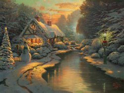 Thomas Kinkade Christmas Evening
