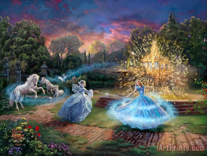 Disney Wishes Granted painting - Thomas Kinkade Disney Wishes Granted Art Print Disney Wishes Granted painting - Thomas Kinkade Disney Wishes Granted Art Print