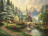 Dogwood Chapel by Thomas Kinkade