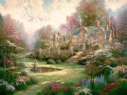 Thomas Kinkade Gardens Beyond Spring Gate