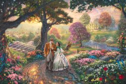 Thomas Kinkade Gone with The Wind
