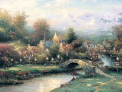 Thomas Kinkade Lamplight Village