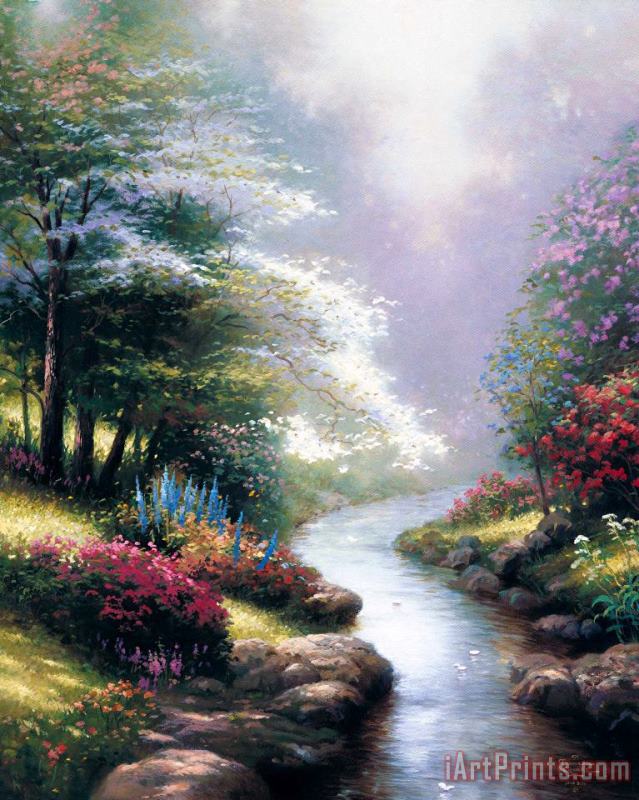 Thomas Kinkade Petals of Hope painting Petals of Hope print for sale