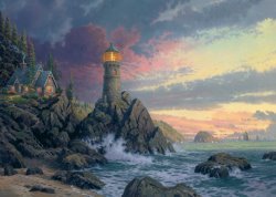 Thomas Kinkade Rock of Salvation