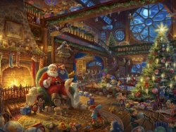 Thomas Kinkade Santas Workshop