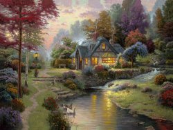 Thomas Kinkade Stillwater Cottage