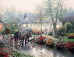 Thomas Kinkade Sunday Outing