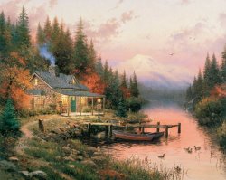 Thomas Kinkade The End of a Perfect Day