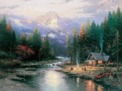 Thomas Kinkade The End of a Perfect Day Ii