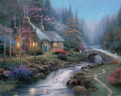 Thomas Kinkade Twilight Cottage