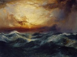 Thomas Moran Sunset After a Storm