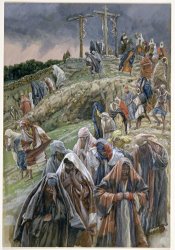 Tissot The people beholding the things that were done smote their breasts
