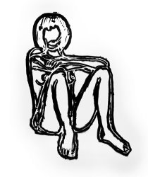 Tom Wesselmann Monica Sitting with Elbows on Knees, From Bam III Portfolio, 1991