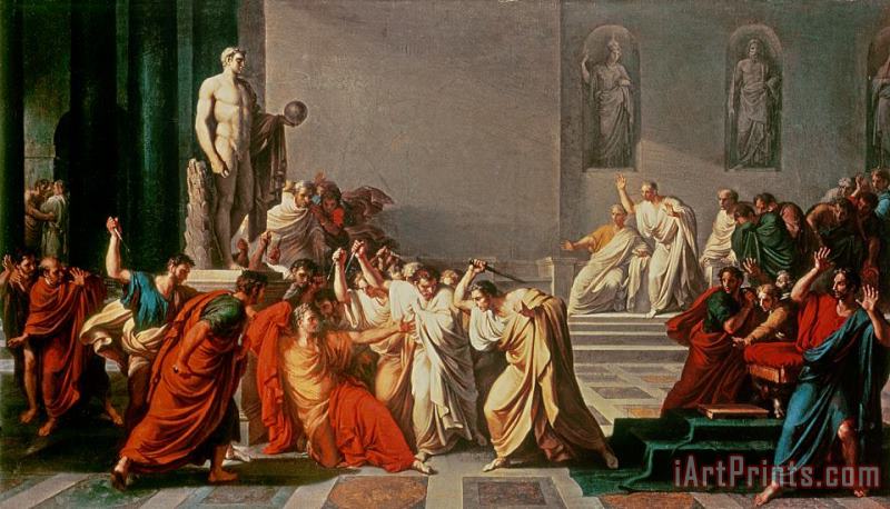 Vincenzo Camuccini Death of Julius Caesar Art Print