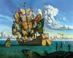 Vladimir Kush Departure of The Winged Ship