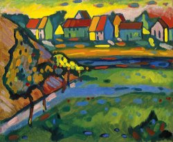 Wassily Kandinsky Bayerisches Dorf Mit Feld, 1908