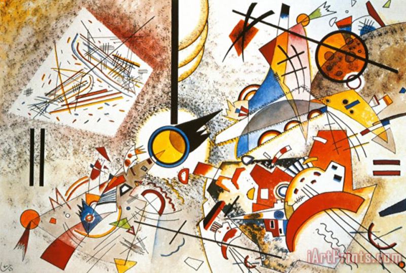 Wassily Kandinsky Bustling Aquarelle C 1923 Art Print