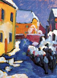 Wassily Kandinsky Cemetery And Vicarage in Kochel 1909