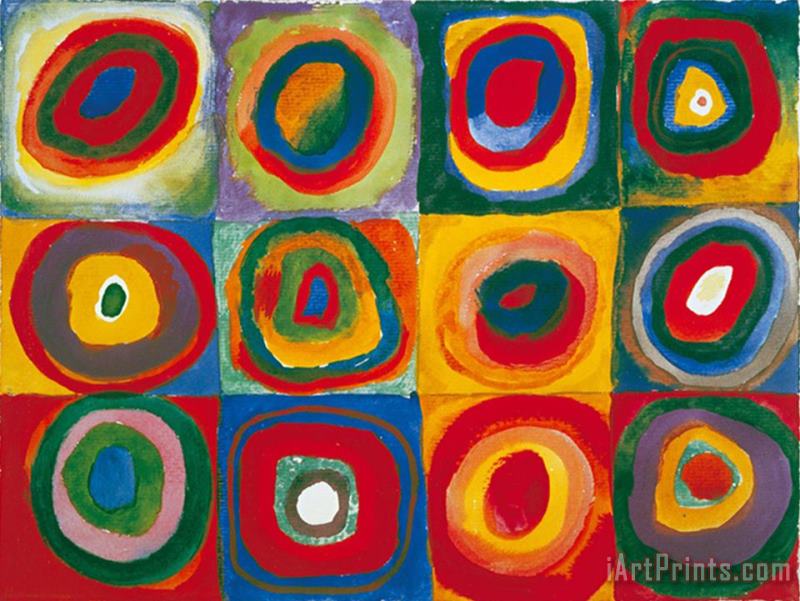 Wassily Kandinsky Colour Study Squares And Concentric Circles Art Print